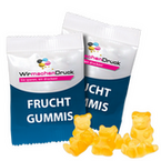 Fruchtgummi-Tütchen 20g Honig (Form: Bärchen), neutrales Muster