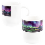Tasse bedruckt von vorn und seitlich