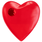 Rotes Wärmekissen in Herzform 