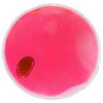 Pinkes Wärmekissen in Kreisform