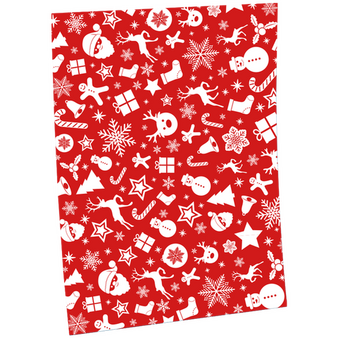 Geschenkpapier B2 (500 x 700 mm) mit Weihnachtsfreude-Motiv