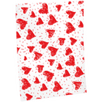 Geschenkpapier DIN A3 (297 x 420 mm) mit Rote-Herzen-Motiv