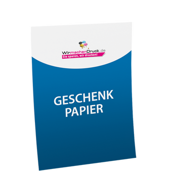 Geschenkpapier DIN B1 (700 x 1000 mm) einseitig 4/0-farbig bedruckt (CMYK)