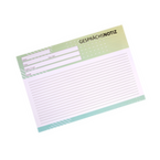 Gesprächsnotizzettel, DIN A4 quer (29,7 x 21,0 cm), 1-seitig, 4/0-farbig
