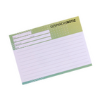 Gesprächsnotizzettel, DIN A6 quer (14,8 x 10,5 cm), 1-seitig, 4/0-farbig