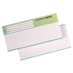Gesprächsnotizzettel, DIN lang quer (21,0 x 10,5 cm), 2-seitig, 4/4-farbig