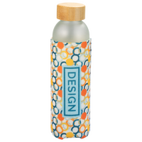 Glasflasche mit individueller Filzhülle