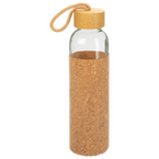 Glasflasche mit Naturkorkhülle unbedruckt