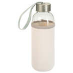 Glasflasche mit Neoprenhülle unbedruckt