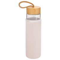 Glasflasche mit Neoprenhülle unbedruckt