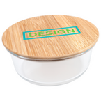 Glas-Lunchbox rund bedruckt