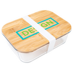Glas-Lunchbox bedruckt Draufsicht