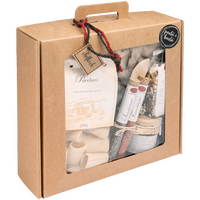 Gourmetbox Maxi Dolce Vita Außenansicht mit Sichtfenster und Blick auf Inhalt