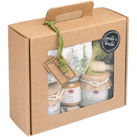 Gourmetbox Pesto Außenansicht mit Sichtfenster und Blick auf Inhalt