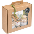 Gourmetbox Pesto Außenansicht mit Sichtfenster und Blick auf Inhalt