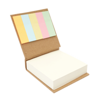 Haftnotizen-Set 200 Blatt mit Umschlag aus recyceltem Karton inkl. 125 Papiermarkern