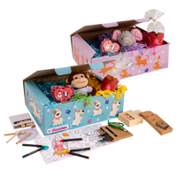 Geschenkbox, farbig bedruckt, Motiv
