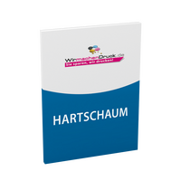 Hartschaumplatte DIN A3 hoch (29,7 x 42,0cm), 4/4-farbig bedruckt