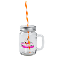 Glastasse frontal bedruckt