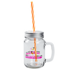 Glastasse frontal bedruckt