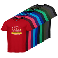 Tshirt, farbig bedruckt, Vorderseite, verschiedene Farben