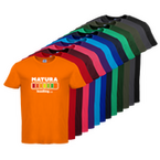 Tshirt, farbig bedruckt, Vorderseite, verschiedene Farben
