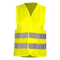 Hochwertige Polyester-Warnweste, unbedrucktes Muster