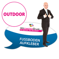 hochwertige-zertifizierte-outdoor-fussbodenaufkleber-in-sprechblaseform
