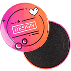 Hochwertiger Magnetbutton Ø 38 mm Vorderseite und Rückseite