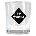 Whiskyglas Siebdruck