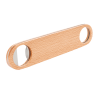 Holz-Flaschenöffner mit Aufhänger 17,9 cm, Personalisierung auf Anfrage