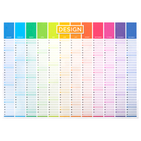 Jahresplaner auf Whiteboard-Folie inkl. Laminat DIN A0 quer (1189 x 841 mm) einseitig 4/0-farbig bedruckt