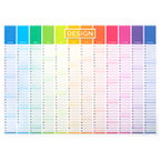 Jahresplaner auf Whiteboard-Folie inkl. Laminat DIN A3 quer (420 x 297 mm) einseitig 4/0-farbig bedruckt