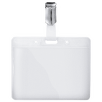 Kartenclip mit Hülle im Querformat (100 x 82 mm) unbedruckt