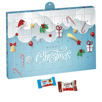 kinder&reg;-mini-Mix-Adventskalender, 4/0-farbig bedruckt