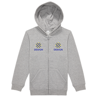 Kinder-Sweatjacke, Basic - B&C Collection, mit zwei Druck- oder Stickpositionen