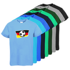 Tshirt, farbig bedruckt, Vorderseite, verschiedene Farben