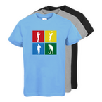 Tshirt, farbig bedruckt, Vorderseite, verschiedene Farben