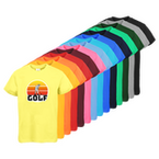 Tshirt, farbig bedruckt, Vorderseite, verschiedene Farben
