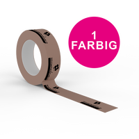 Klebeband (Breite 50 mm x Länge 50 m), Motivlänge 314 x 50 mm, 1-farbig bedruckt