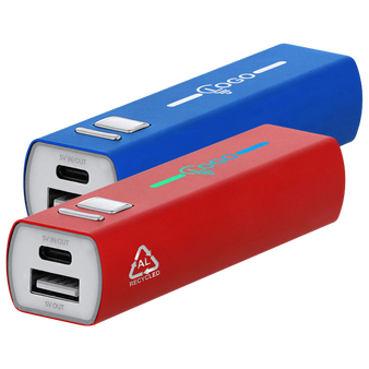 Powerbank kompakt bedruckt