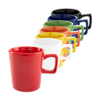 Konische Tasse mit rechteckigem Henkel