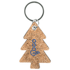 Tannenbaumanhänger aus Kork vorne bedruckt