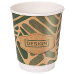 Kraftpapier-Becher doppelwandig 200 ml, 4/0-farbig (CMYK)