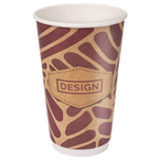 Kraftpapier-Becher doppelwandig 400 ml, 4/0-farbig (CMYK)