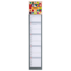 Küchenkalender mit individuell bedrucktem Kopfteil (4/0-farbig)
