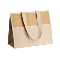 Kühltasche aus laminierter Jute mit isothermen Innenfutter
