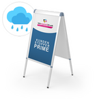 Kundenstopper PRIME DIN A1 inkl. Postertasche, 31mm Rahmen, Sicherheitssecken, mit Plakaten