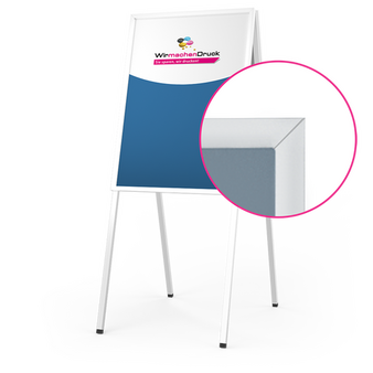 Kundenstopper STANDARD DIN A2, 32mm Rahmen, Gehrungsecken, mit Plakaten