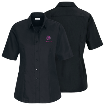 Kurzarmbluse, Fil-a-Fil Classic Fit - Seidensticker